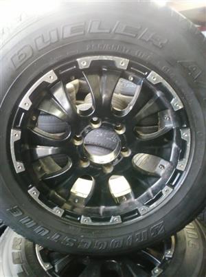 17INCH RIMS AND TYRES FOR SALE FOR BAKKIE AND SUV 