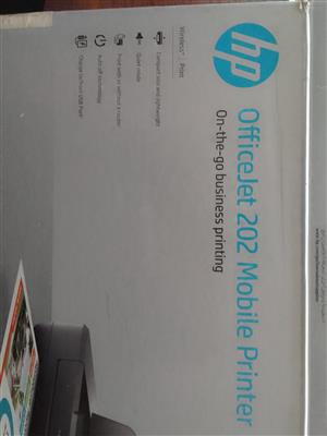 New HP office jet 202 mobile printer for sale 