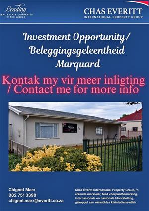 Investment Opportunity Marquard