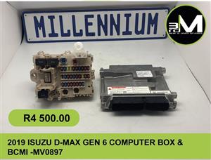 2019 ISUZU D-MAX GEN 6 COMPUTER BOX & BCMI - MV0897