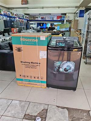 Brand new Hisense 18kg top loader on special 