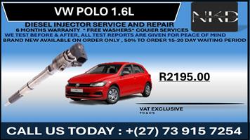Vw Polo 1.6L Diesel Injectors 