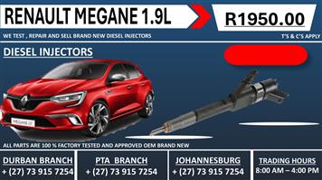 Renault Megane 1.9L Diesel Injectors 