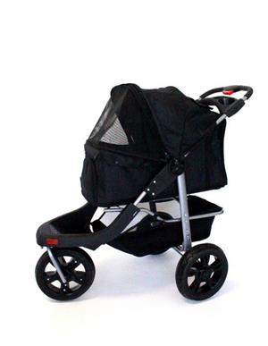 3-Wheel Sport Pet Strollers - BLACK
