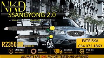 SSANGYONG 2,0 - WITH 6 MONTHS GUARANTEE INJECTORS 