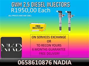 GWM 2.5 COMMON RAIL DIESEL INJECTORS FOR SALE