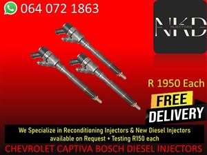 DIESEL INJECTORS FOR CHEV CAPTIVA BOSCH DIESEL INJECTORS FOR SALE