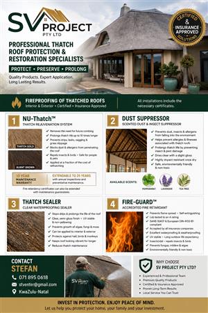 PROFESSIONAL THATCH ROOF PROTECTION & RESTORATION SPECIALISTS