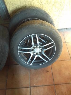 15" A-LINE Multispoke Rims & Tyres