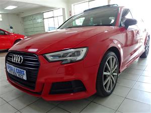 2019 AUDI A3 35TFSI SLINE SPORTBACK 1.4 AUTO SUNROOF SERVICE BOOK REVERSE SENSER RED 