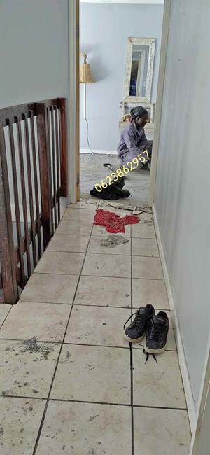  Cementitious floor screeding and wall