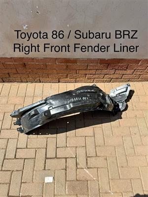 Toyota 86 / Subaru BRZ Right Front Fender Liner