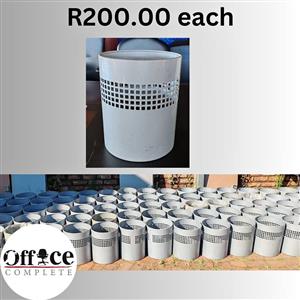 Steel office desk dustbins