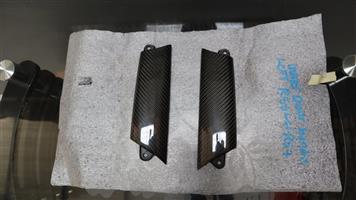 MINI COOPER INNER DOOR HANDEL COVERS CARBON 