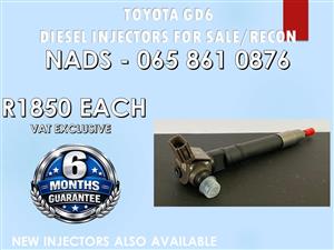 REBUILT DIESEL INJECTORS FOR SALE FOR TOYOTA GD6