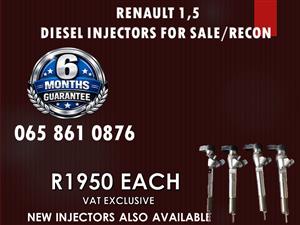 RENAULT 1.5 DIESEL INJECTORS FOR SALE OR TO RECON NATIONWIDE