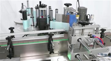 Automatic labelling machines, up to 50 bottles per minute.
