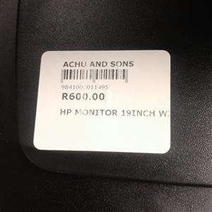 HP ProDisplay P202 Monitor 19inch