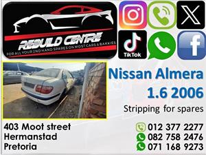 Nissan Almera 1.6 2006 stripping for parts. 