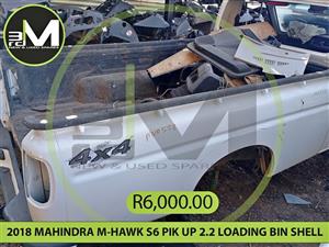 2018 MAHINDRA M HAWK S6 PIK UP 2.2 LOADING BIN SHELL  MV0558