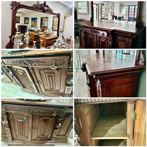 Antique Victorian sideboard