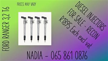 FORD RANGER 3,2 T6 BEST QUALITY RECONDITIONED DIESEL INJECTORS FOR SALE SOSHANGUVE