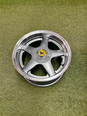 15 INCH FERRARI 5 SPOKE RIM SET