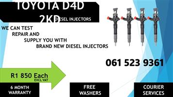 DIESEL INJECTORS FOR TOYOTA D4D FOR SALE 