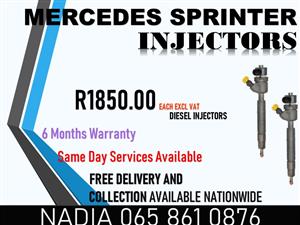 DIESEL INJECTORS FOR SALE OR TO RECON FOR MERCEDES BENZ SPRINTER