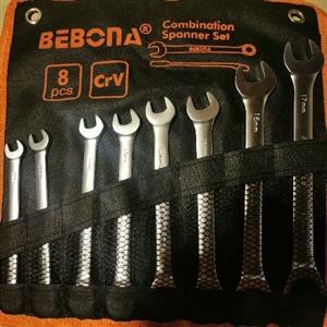 8 Peice Combination wrench spanner set for sale 