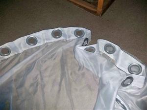 Lace curtain and bed covers