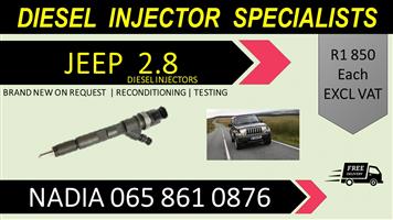 JEEP 2.8 DIESEL INJECTORS FOR SALE OR TO RECON NATIONWIDE