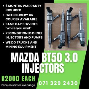 MAZDA BT50 3.0 INJECTORS FOR SALE WITH WARRANTY 