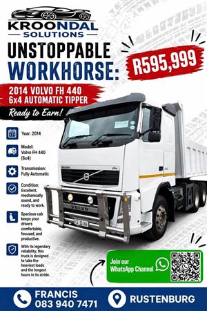 2014 Volvo FH 440 Automatic 10 cube tipper truck