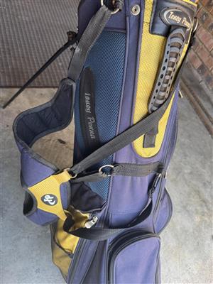Toney Penna golf equipment. Cart