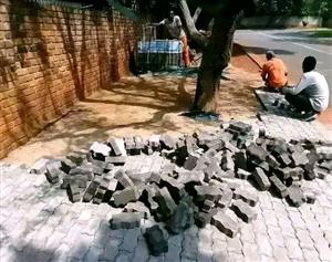 Cements and paving bricks and Timbers and stepping stone s extra