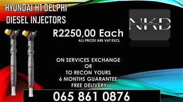 Hyundai H1 2.5 diesel injectors for sale on exchange or recon.