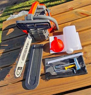 Nguni 26cc climbing chainsaw.