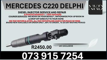 Mercedes C220 Delphi Diesel Injectors 