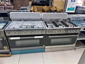 Hisense 90cm Gas Stove Electronic Oven Black HFS90GA5EBL
