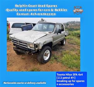 Toyota Hilux SFA 4x4 [ 2.2 petrol 4Y  stripping for spares