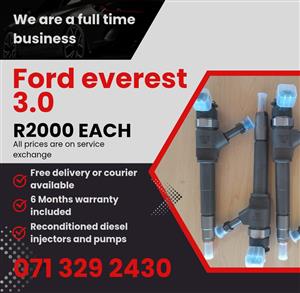 FORD EVEREST 3.0 INJECTORS FOR SALE WITH WARRANTY 