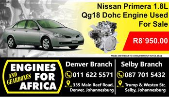 Nissan Primera 1.8L Dohc Qg18 Engine Used For Sale