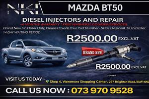 Mazda Bt50 (Brand New)Diesel Fuel Injectors 