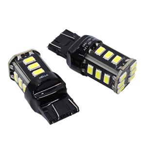 Hella 7443 LED T20 W21 White Bulbs (pair)