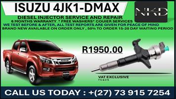 Isuzu 4JK1 DMAX Diesel Injectors 