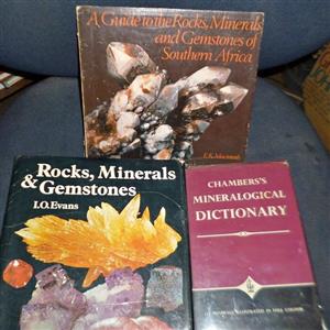 Rocks . Minerals . Gemstone Books x3