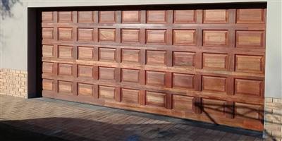 Wooden Double Garage Door