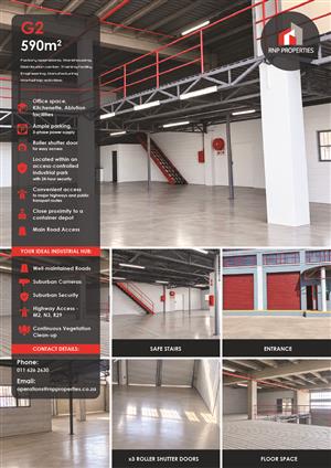 G2 – 590m² Factory, Warehouse, Distribution Space To Let