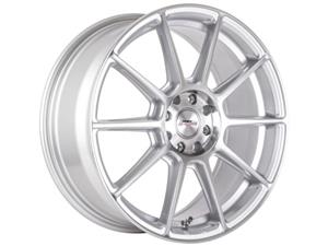 15″ A-Line Spree 5/100 & 5/114 Super  Silver Machined Face Alloy Wheels